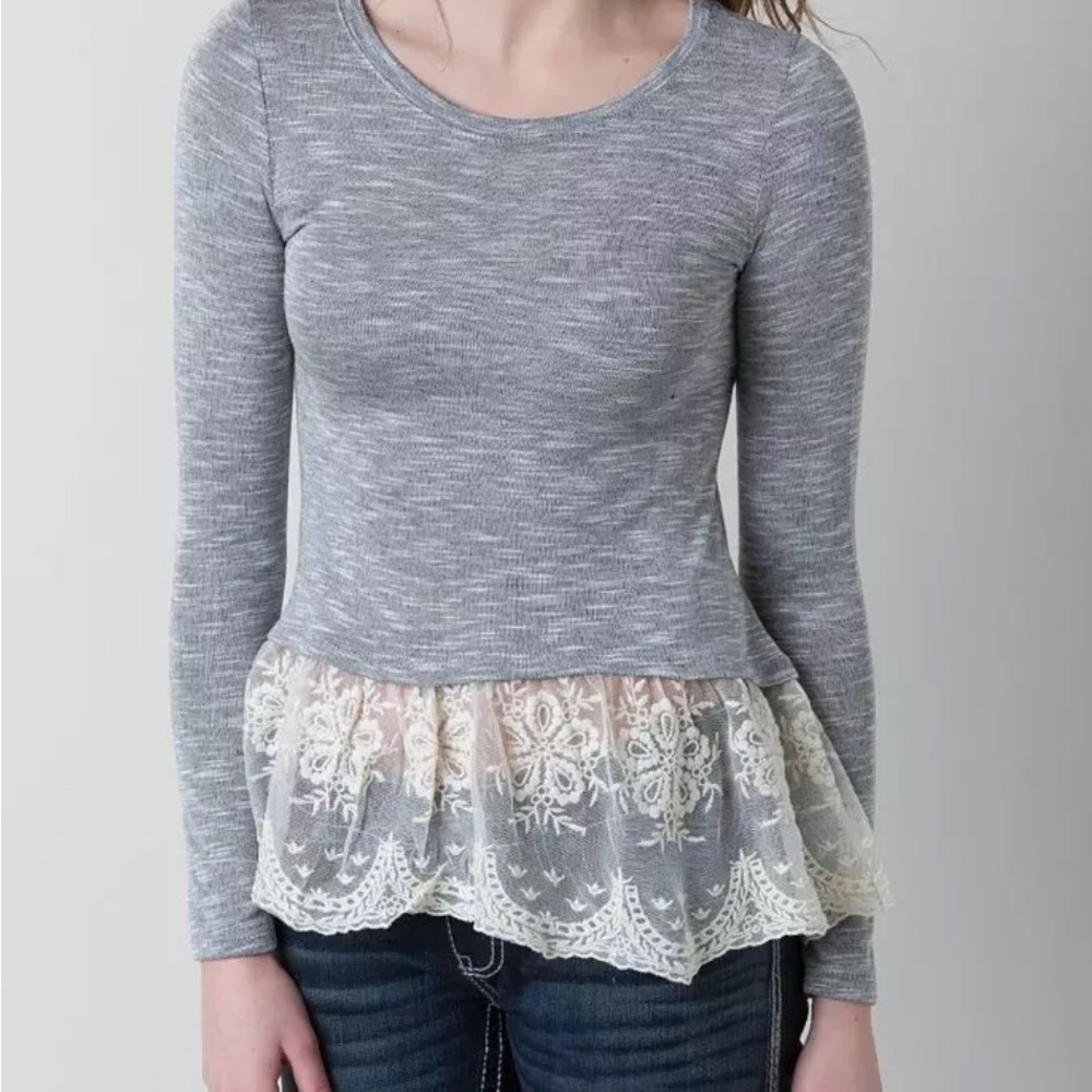 paper + tee Lace Top